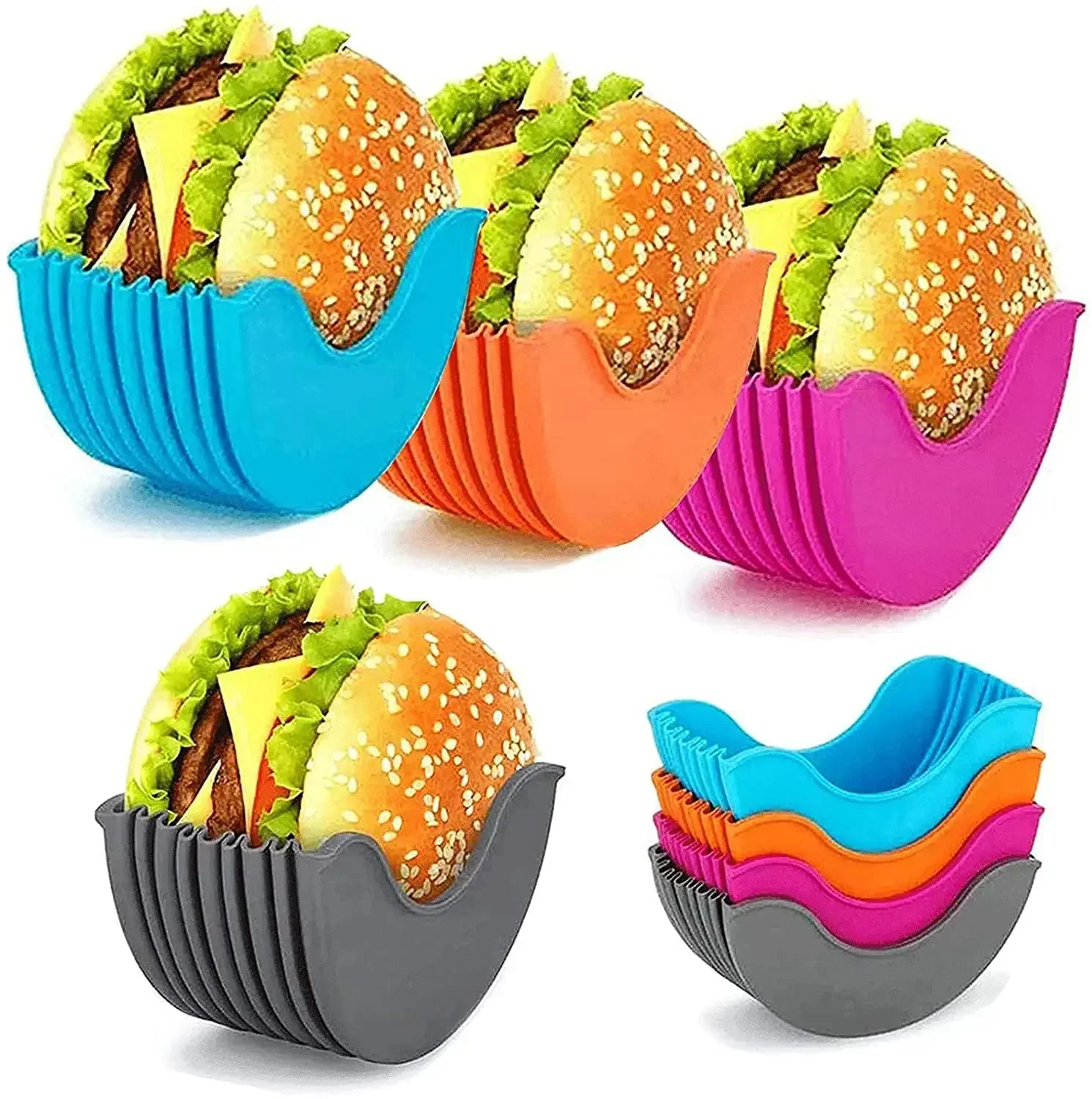 Kitchen Gadgets Rack Storage - Reusable Burger Rack Useful Gadgets Silicone