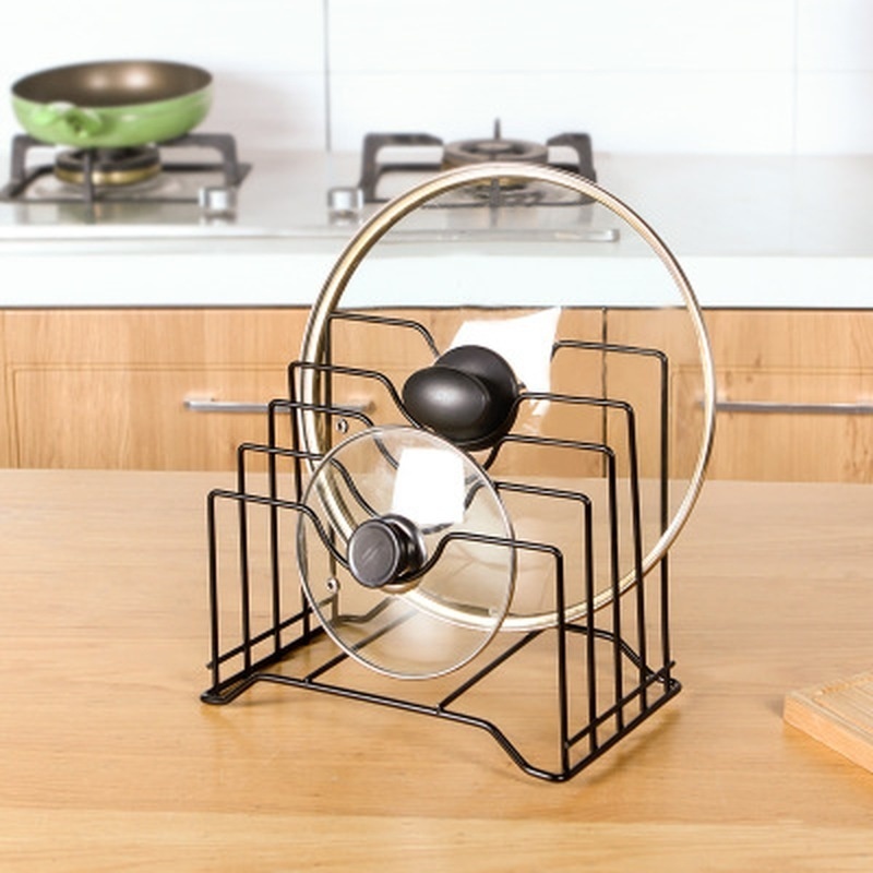 Kitchen Gadgets Cabinet - 1PC Pot Lid Rack Storage Pan