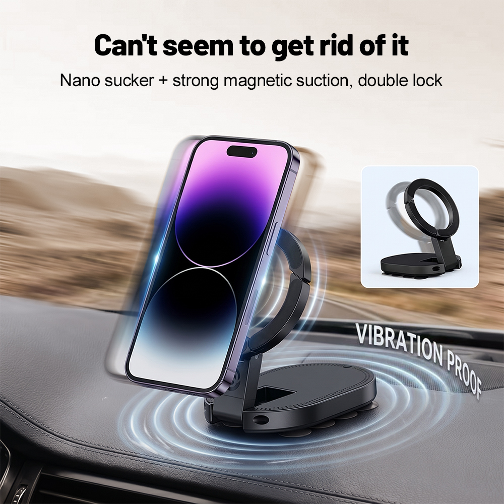 Kitchen Gadgets Cabinet - 360° Rotation 3‑In‑1 Suction Cup Magnetic