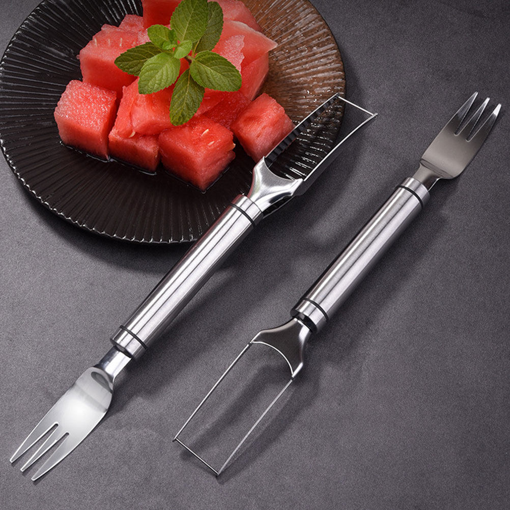 Watermelon Slicer Cutter - Watermelon Slicer Cutter Fork 2-in-1 Stainless