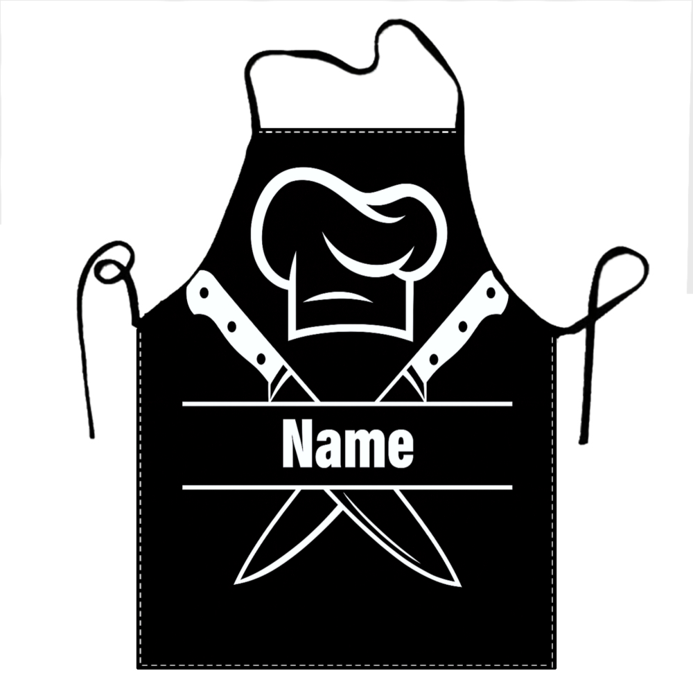 Kitchen Gadgets Name - Custom Name Chef Apron Heavy-Duty Polyester