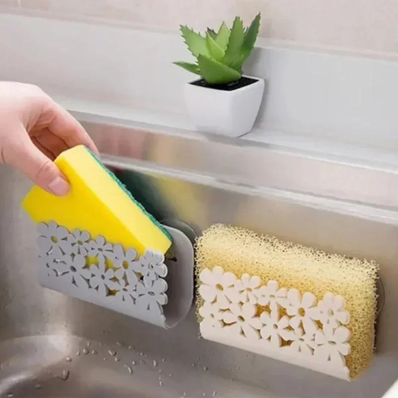 Kitchen Gadgets Rack Storage - Dish Cloths Rack Suction Sponge Holder