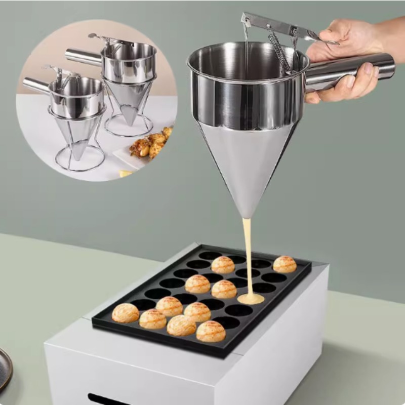 Kitchen Gadgets Design - 600/1200ML Stainless Steel Liquid Funnel Dispenser,