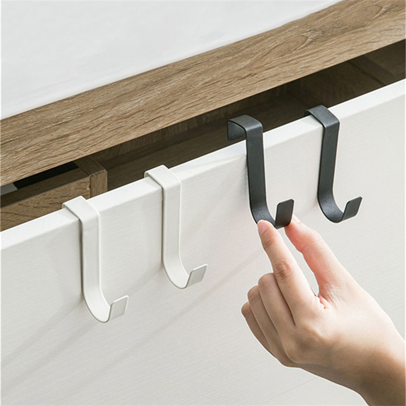 Kitchen Gadgets Rack Storage - S‑Shaped Metal Hook Cabinet Door Hanging