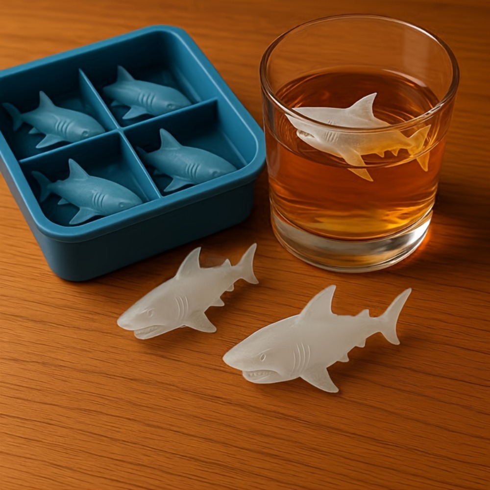 Kitchen Gadgets You Must Have - Shark Silicone Ice Cube Tray 4