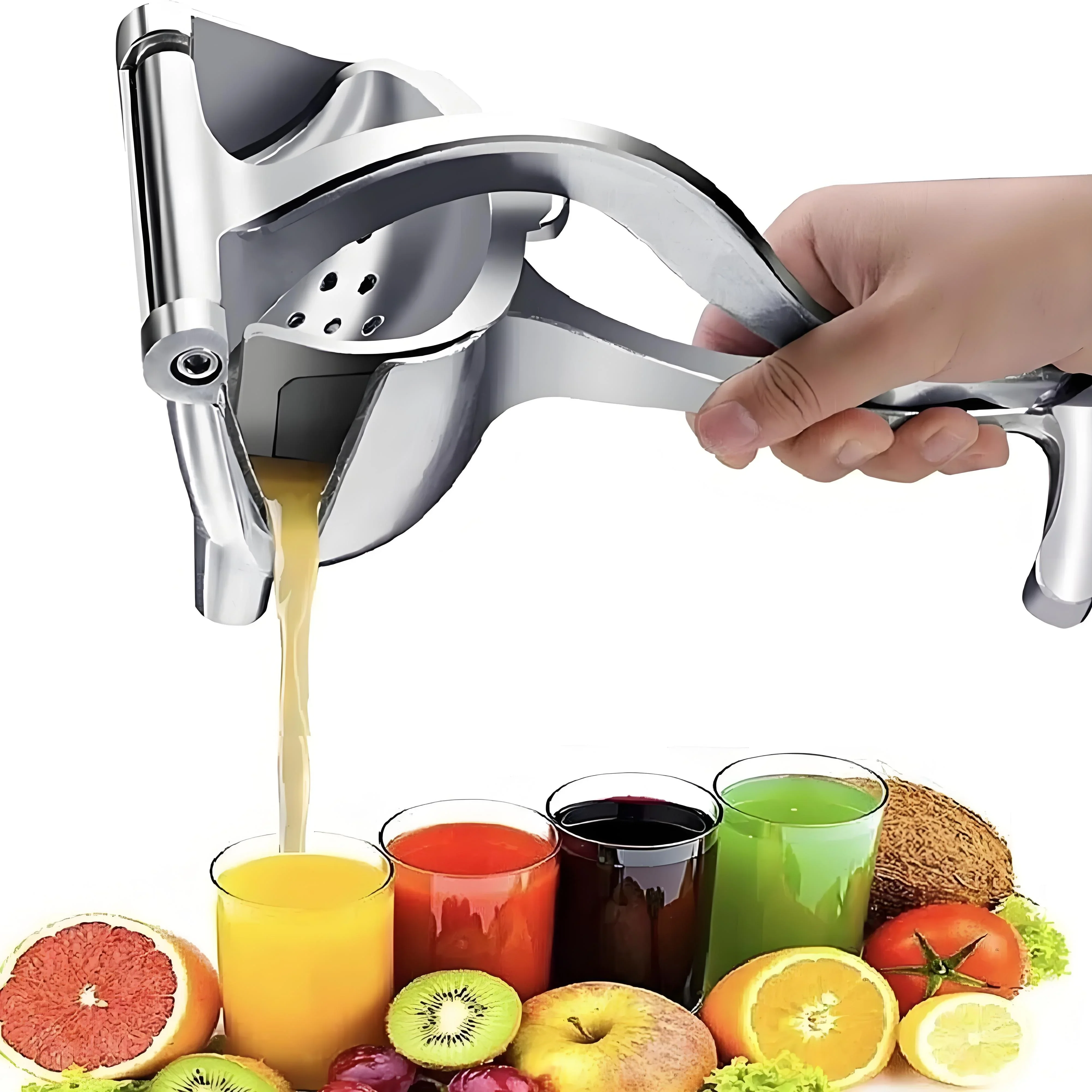 Citrus Lemon Squeezer - 3-in-1 Heavy-Duty Manual Lemon Juicer –