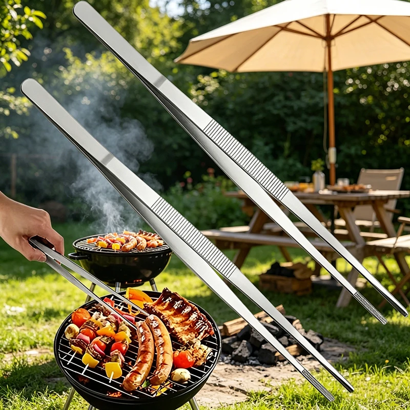 Kitchen Gadgets And Appliances - Multifunction Barbecue Tongs Stainless Steel Food
