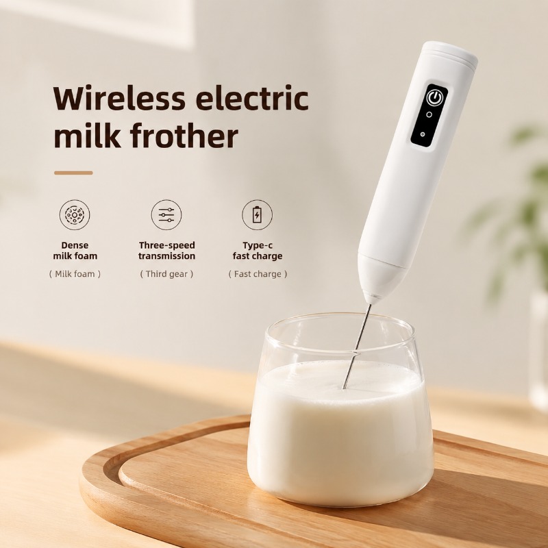 Kitchen Gadgets And Appliances - Electric Milk Frother + Egg Beater