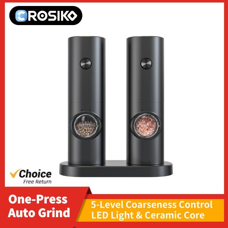 Kitchen Gadgets Electric - CROSIKO KYMQ-14BS LED Electric Pepper Salt