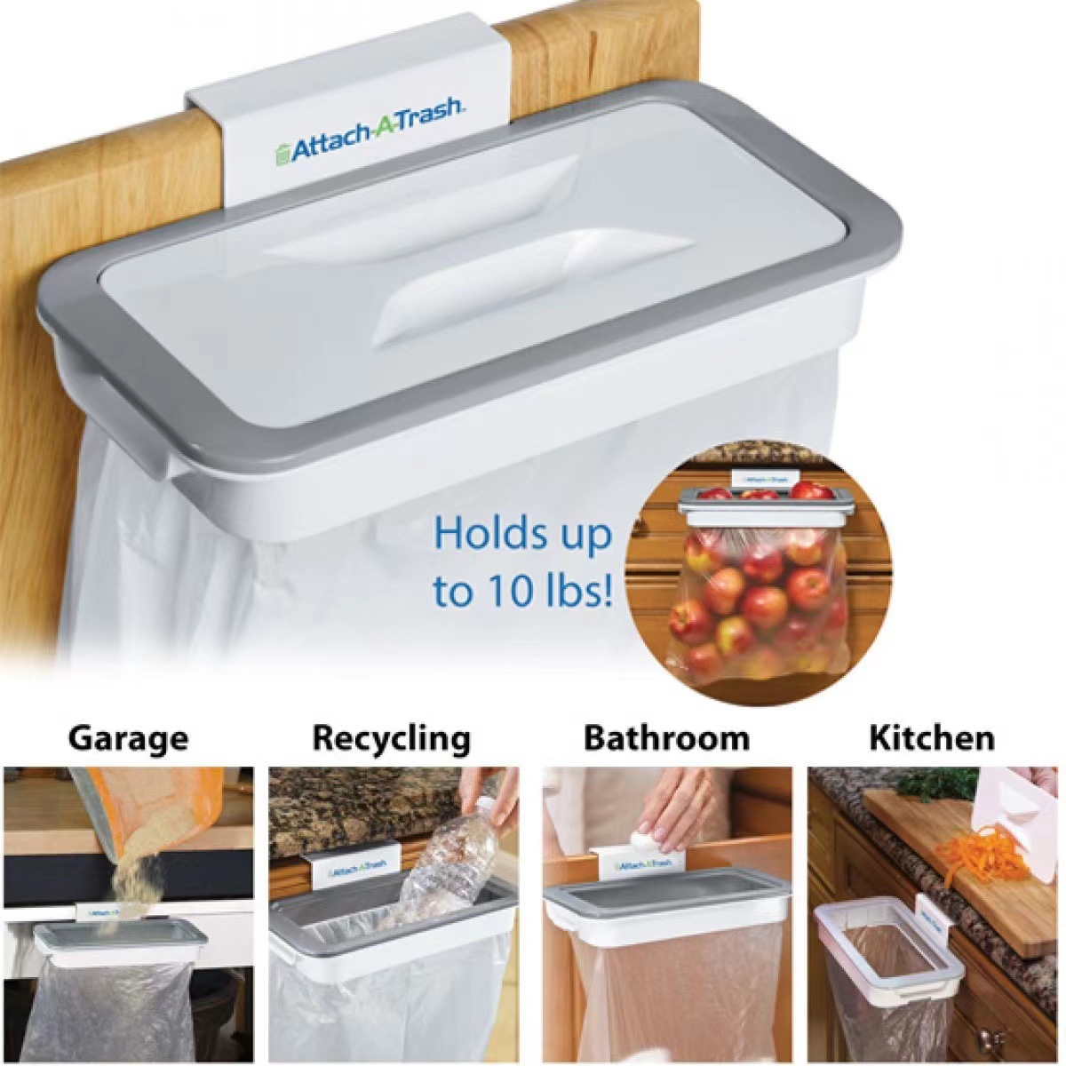 Kitchen Gadgets Cabinet - Over Cabinet Waste Bin Bag Clip
