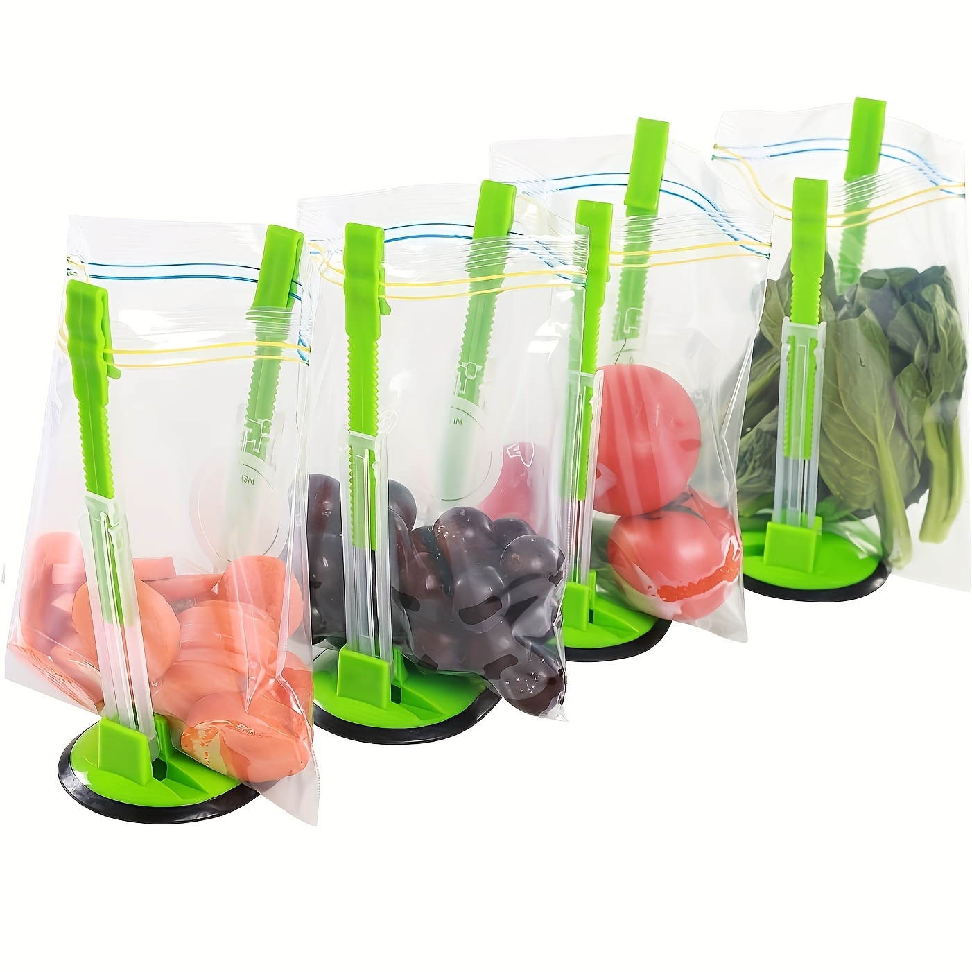Zipper Bag Holder Plastic Adju - Kitchen Gadgets Rack Storage recension och pris
