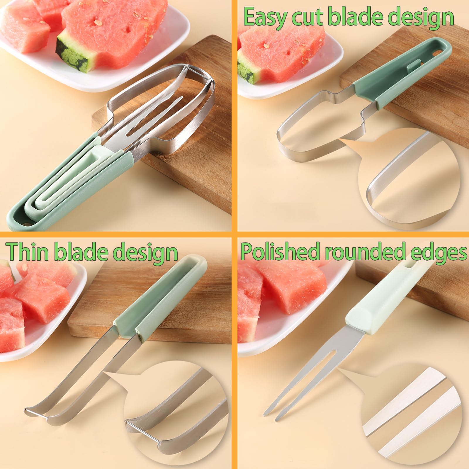 3 in 1 Watermelon Fork Slicer  - Watermelon Slicer Cutter recension och pris