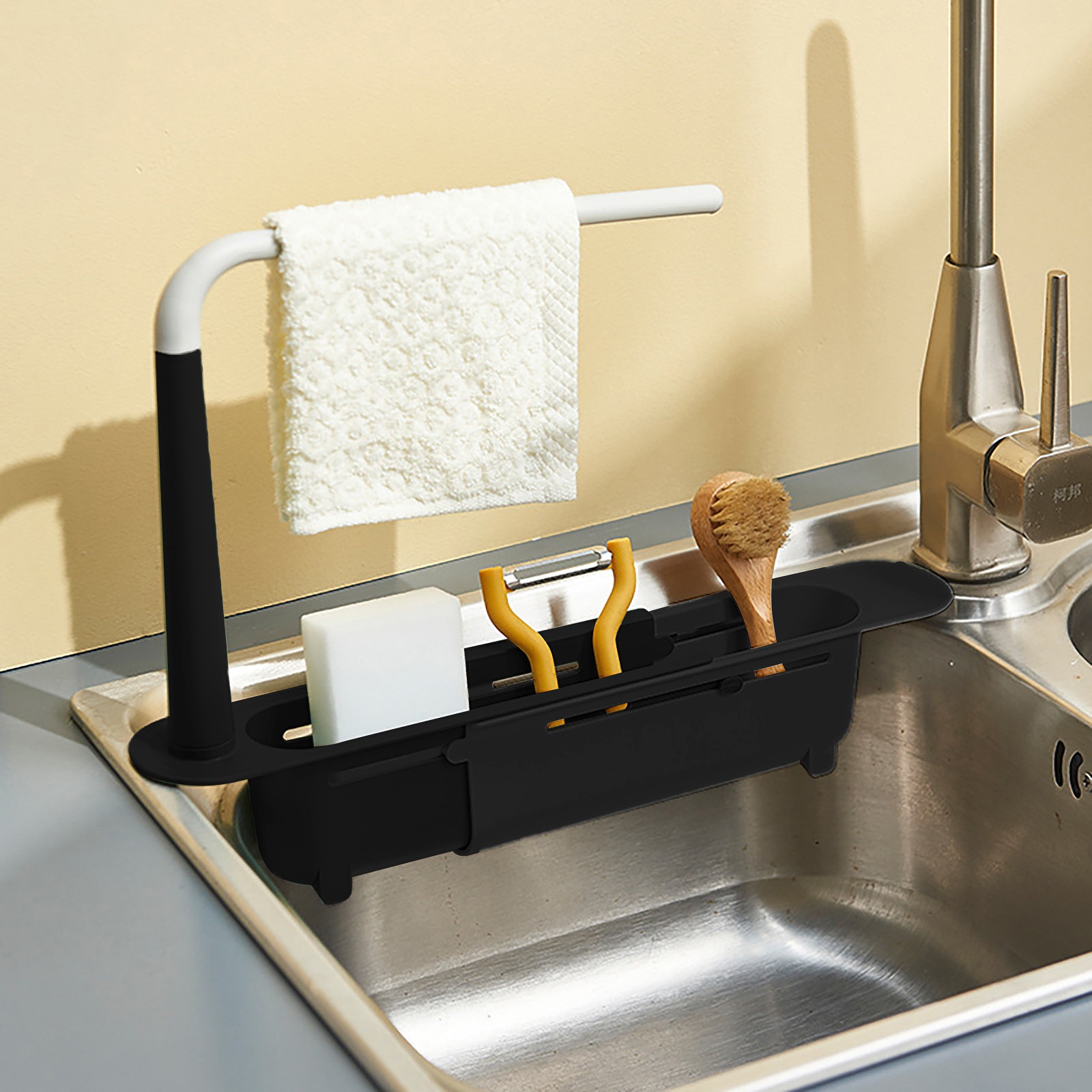 elescopic Sink Shelf Drainer R - Kitchen Gadgets Rack Storage recension och pris