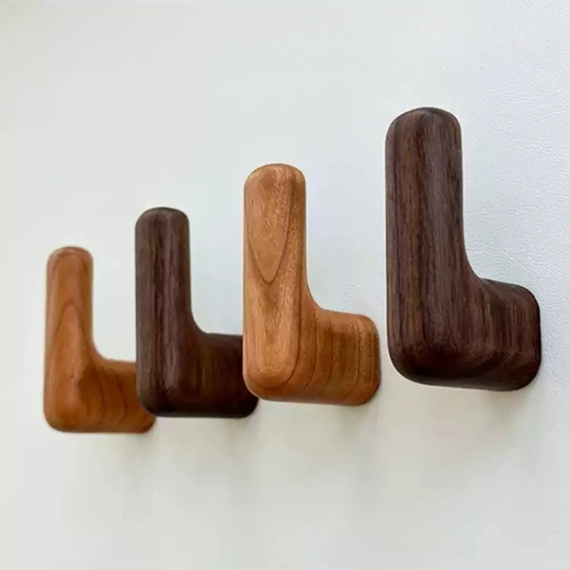 Wooden Hook Key Decorative Hol - Kitchen Gadgets Rack Storage recension och pris