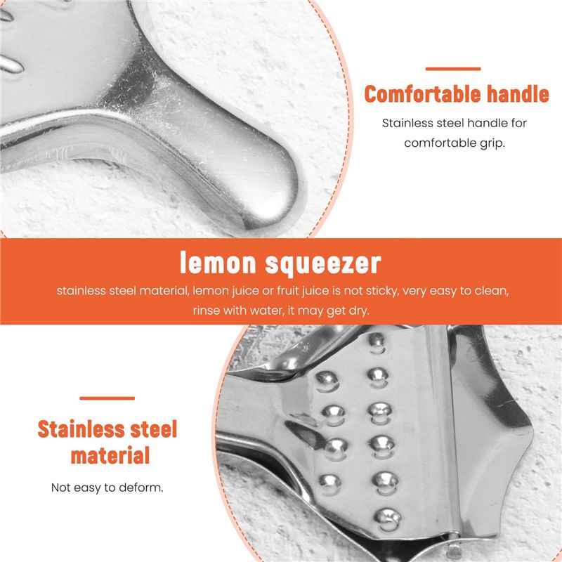 ABMS-Stainless Steel Lemon Wed - Citrus Lemon Squeezer recension och pris