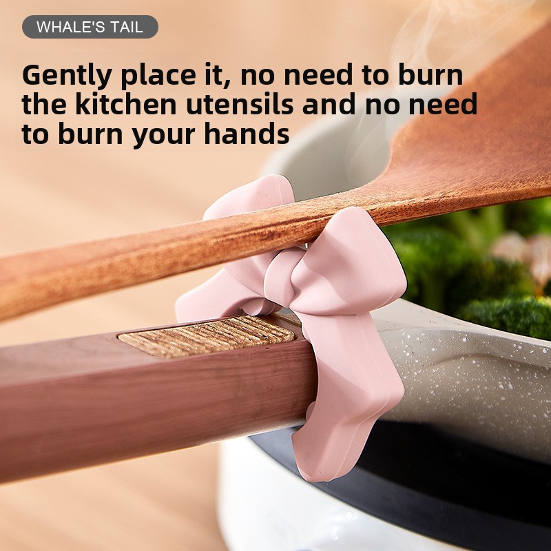 Bowknot Silicone Kitchen Utens - Kitchen Gadgets Rack Storage recension och pris