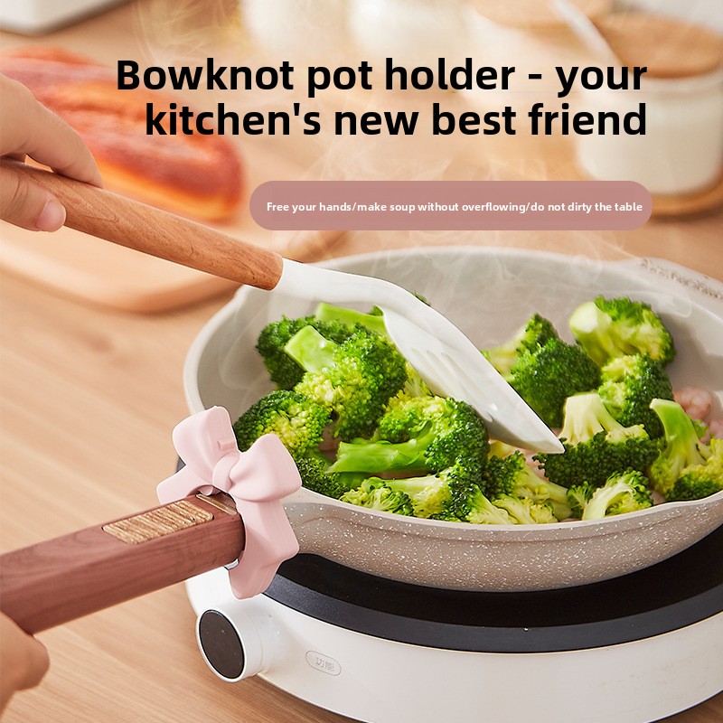 Bowknot Silicone Kitchen Utens - Kitchen Gadgets Rack Storage recension och pris