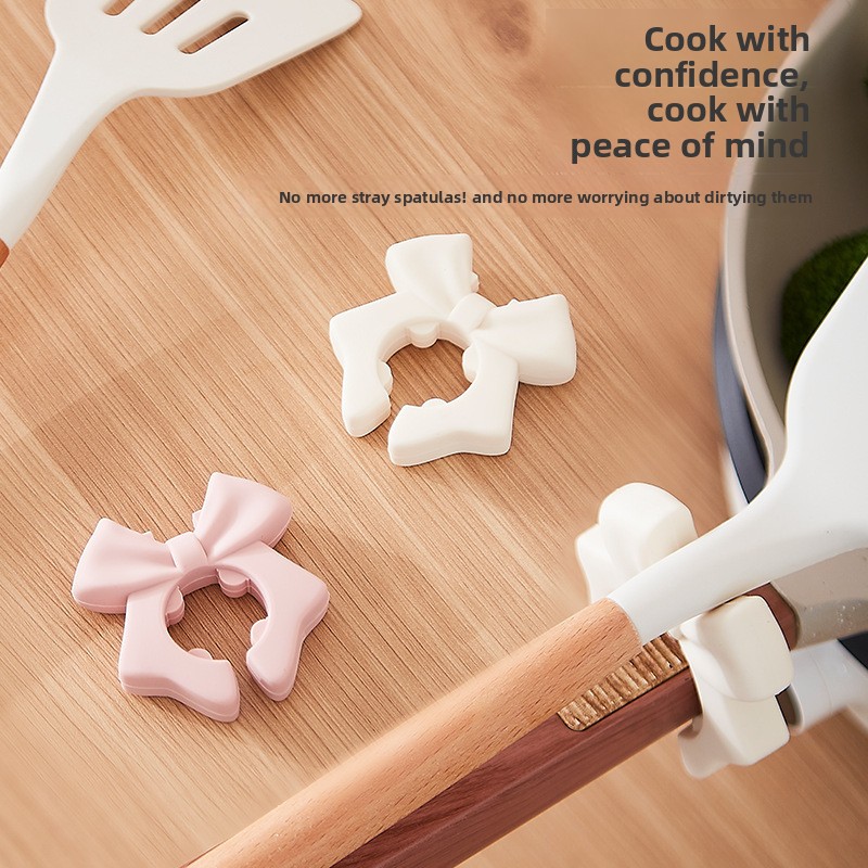 Bowknot Silicone Kitchen Utens - Kitchen Gadgets Rack Storage recension och pris