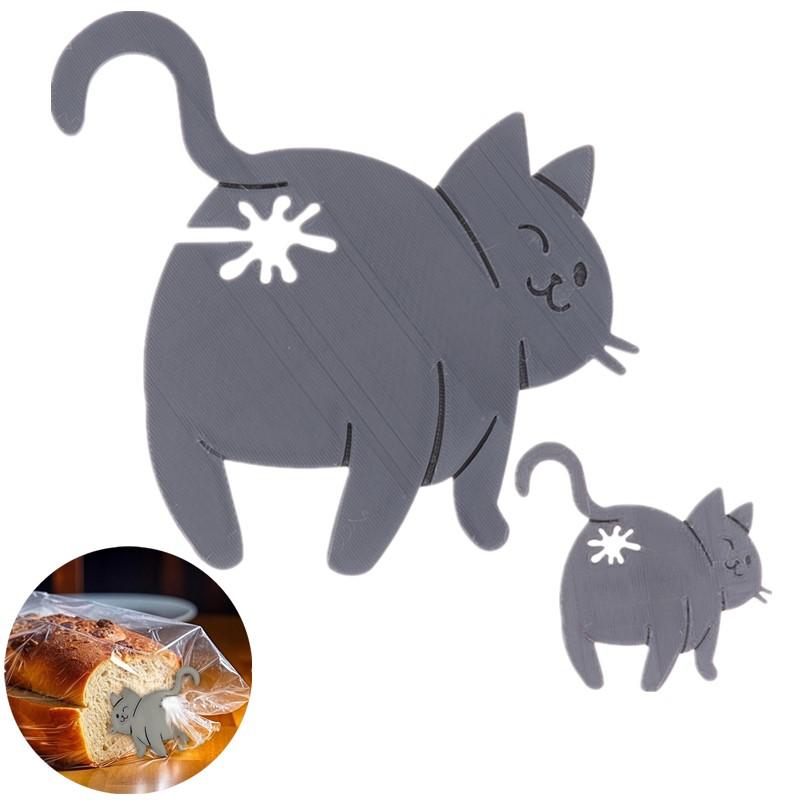 3D Printed Cat Bread Clip Bag  - Kitchen Gadgets To 3D Print recension och pris