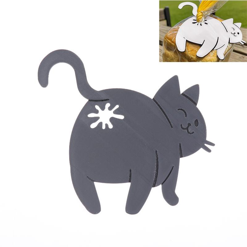 3D Printed Cat Bread Clip Bag  - Kitchen Gadgets To 3D Print recension och pris