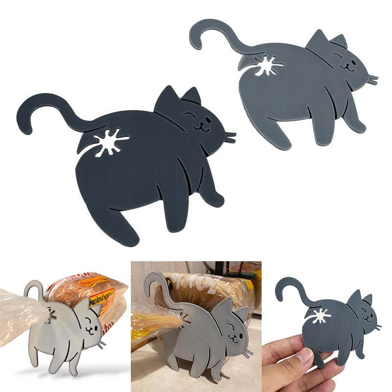 2pcs Funny Cat Butt Bag Clip,  - Kitchen Gadgets To 3D Print recension och pris