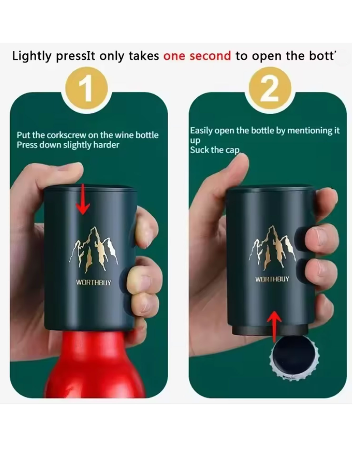 1Pcs Automatic Beer Bottle Ope - Kitchen Gadgets Design recension och pris