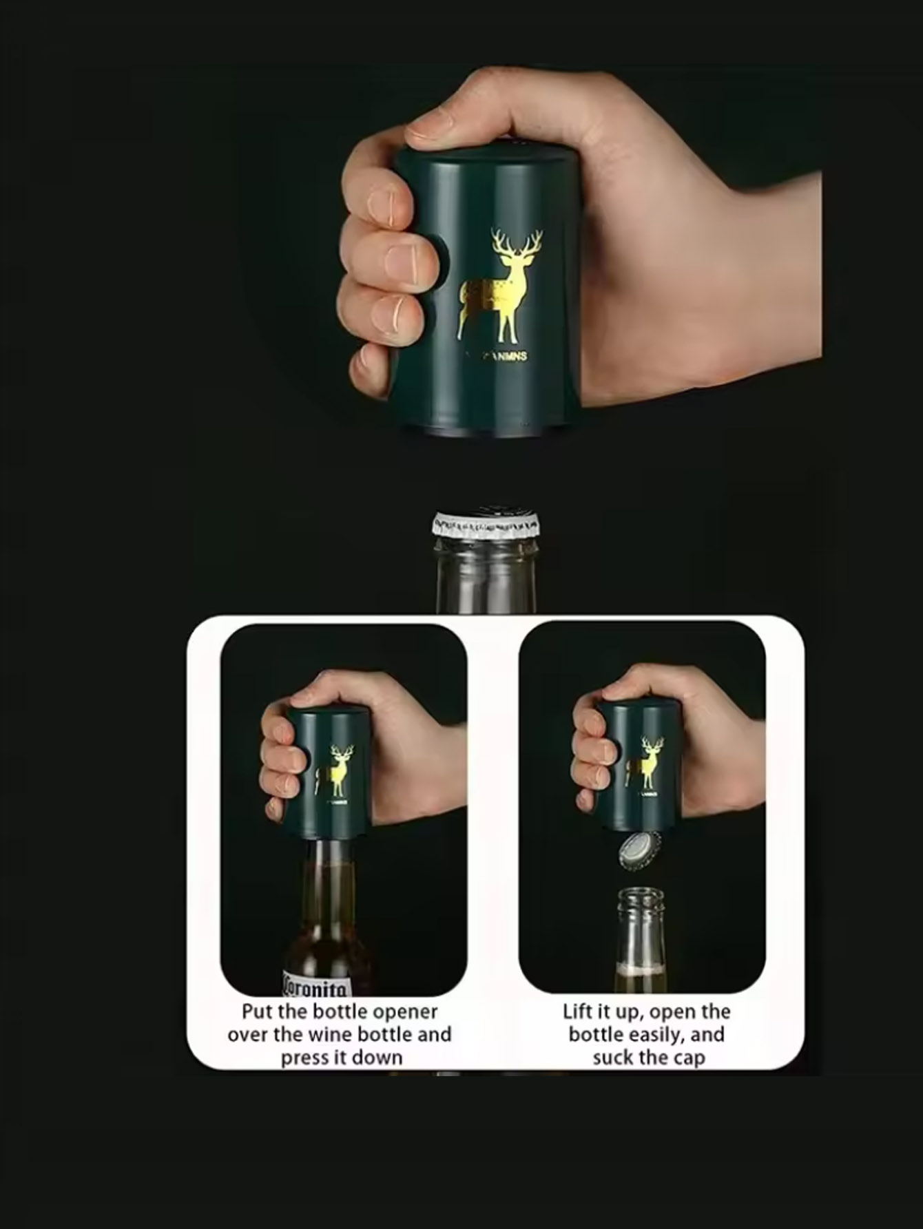 1Pcs Automatic Beer Bottle Ope - Kitchen Gadgets Design recension och pris