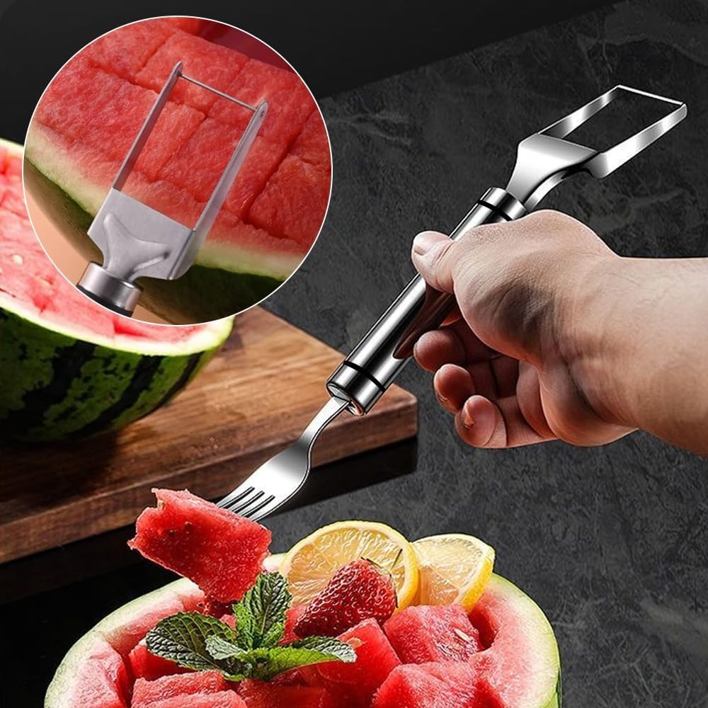 2-In-1 Stainless Steel Fruit C - Watermelon Slicer Cutter recension och pris