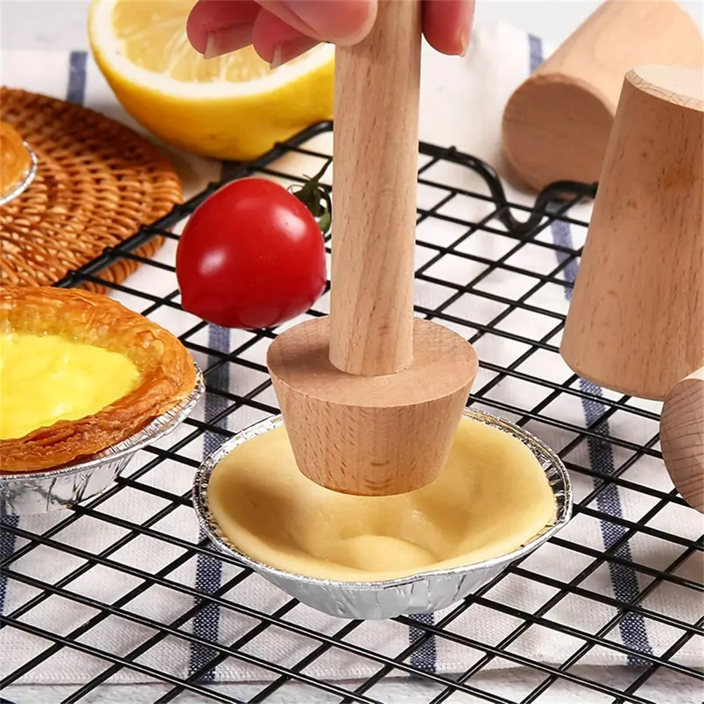 Premium Wooden Egg Tart Mold D - Kitchen Gadgets Design recension och pris