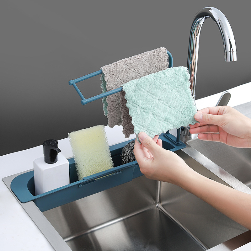 Telescopic Sink Shelf Kitchen  - Kitchen Gadgets Rack Storage recension och pris