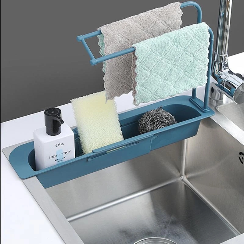 Telescopic Sink Shelf Kitchen  - Kitchen Gadgets Rack Storage recension och pris