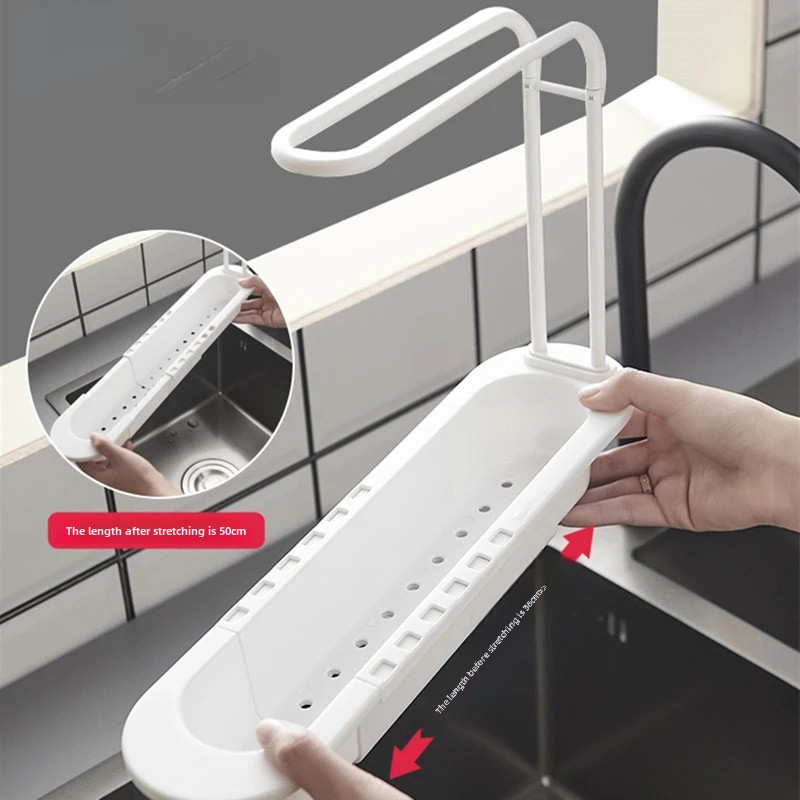 Telescopic Shelf Drain Water R - Kitchen Gadgets Rack Storage recension och pris